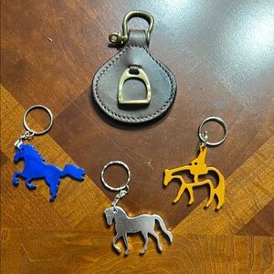 Equestrian Keychain Set…NEW